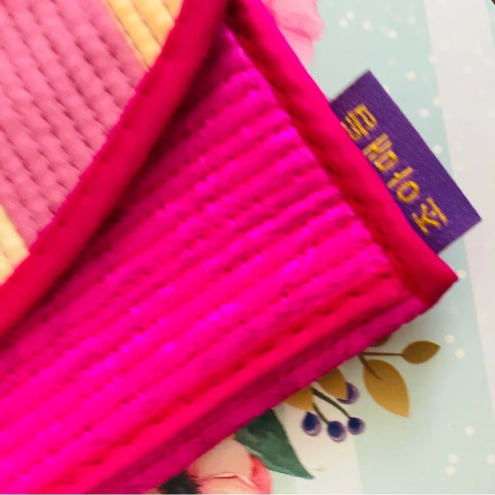 South Korea Striped Clutch. Never been used